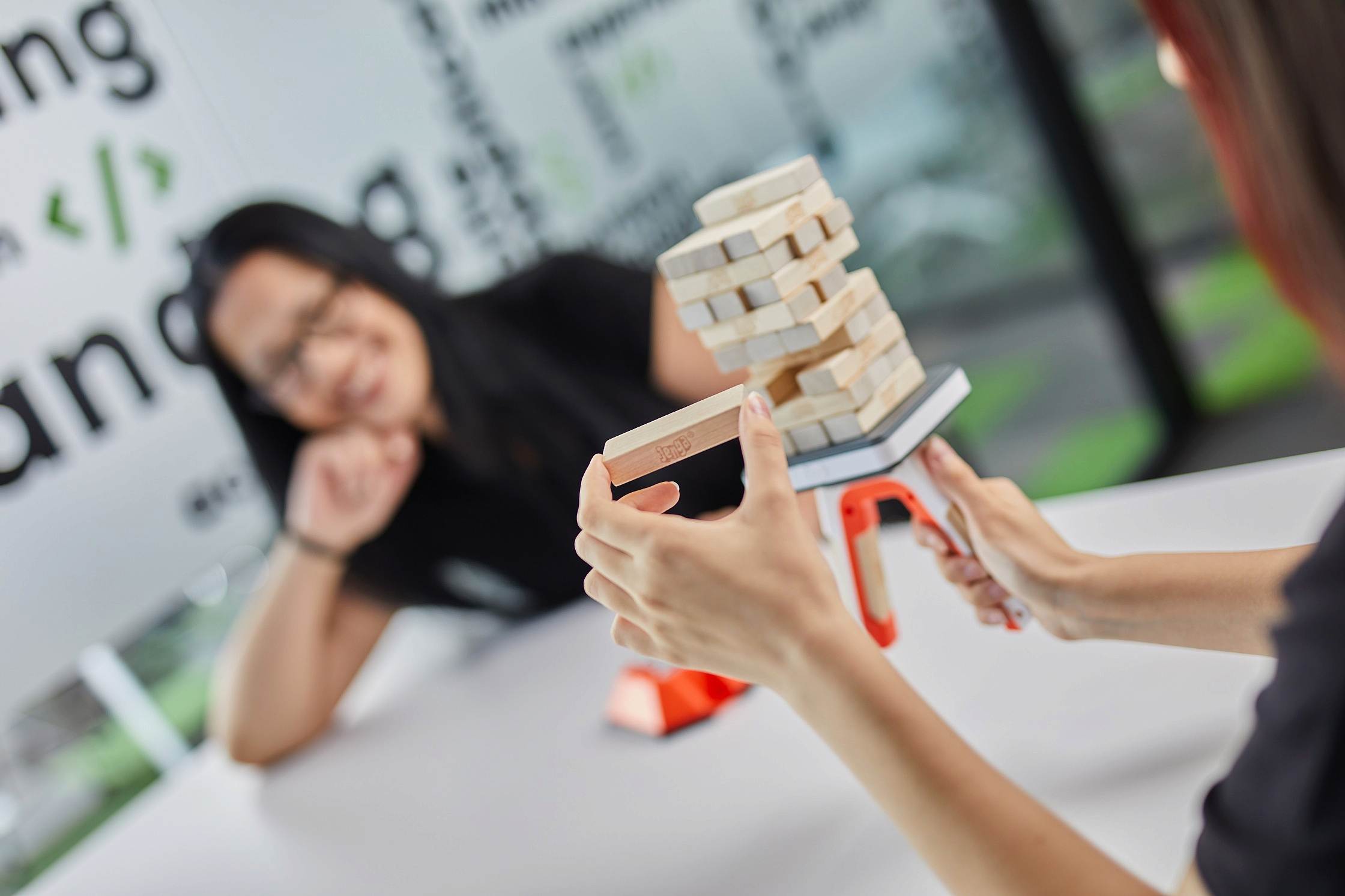 Agency Team Plays Jenga